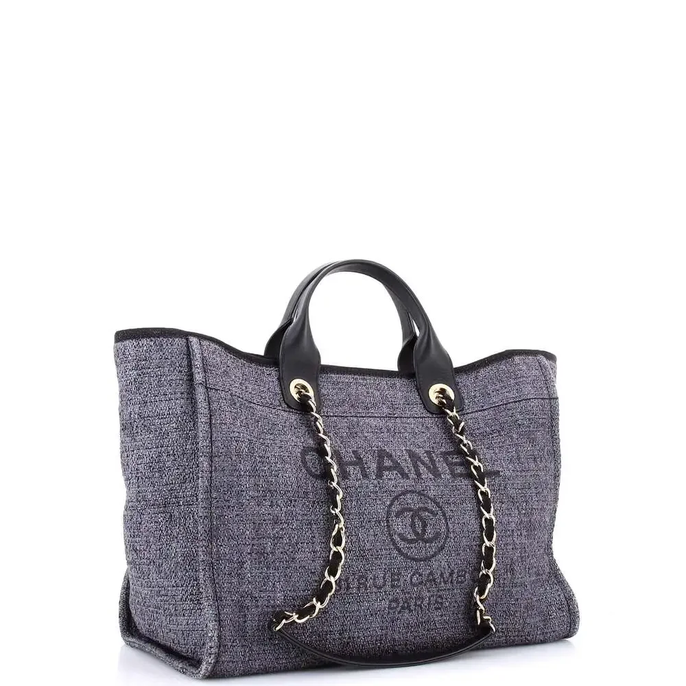Chanel Deauville Tote Raffia With #244508C42B - Picture 2 of 7